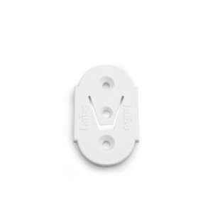 Plade til indstiksh�ngsel 1102 Hvid 2-pak