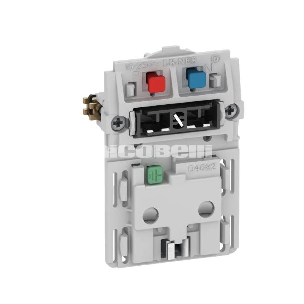 LK Fuga stikkontakt 2P M/J med afbryder u/afd�kning