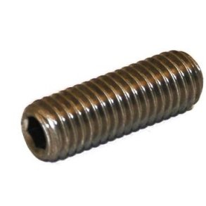 DIN 916 pinolskrue m/krater rustfri A2