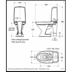 If� Spira Toilet m/�ben S-l�s