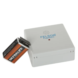 Fugtmelder/fugtalarm med 9V litium batteri