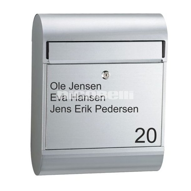 Foliebokstaver/tal efter specifikation