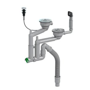 Franke afl�bss�t 1.1/2 & 2 kumme med l�ft-op ventil