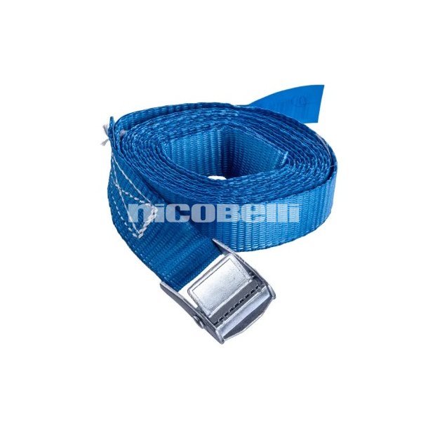 Bagagesurring, bl� - 25 mm x 2,5 m Max 200 kg.