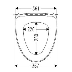 NICO Seat Cera standard m/ take off