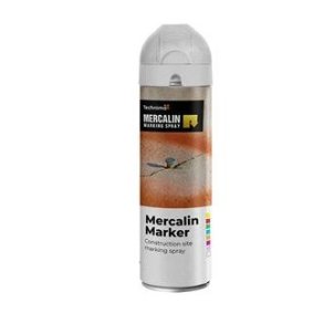 Mercalin FL markeringsspray fluorescerende hvid spray