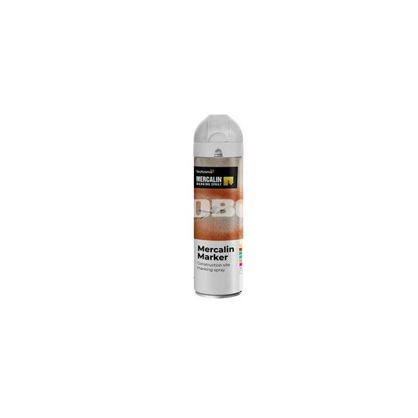 Mercalin FL markeringsspray fluorescerende hvid spray