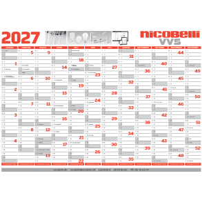 Kalender 2027 70x50cm GRATIS