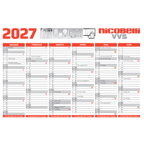 Kalender 2027 21x29cm GRATIS