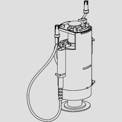 Sanit udl�bsventil / skyllegarniture CC 983N og 983C