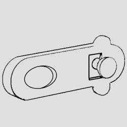 Sanit fastg�relse / beslag til indbygningscisterne