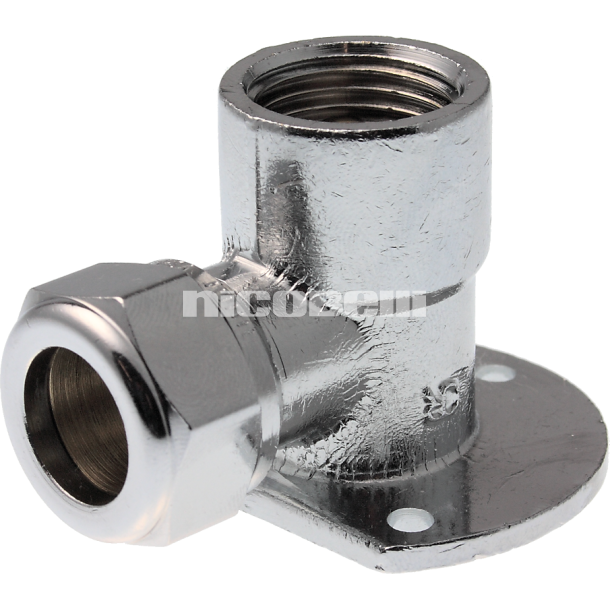 VSH forkromet kompresions-d�kvinkel 1/2" - 15 mm