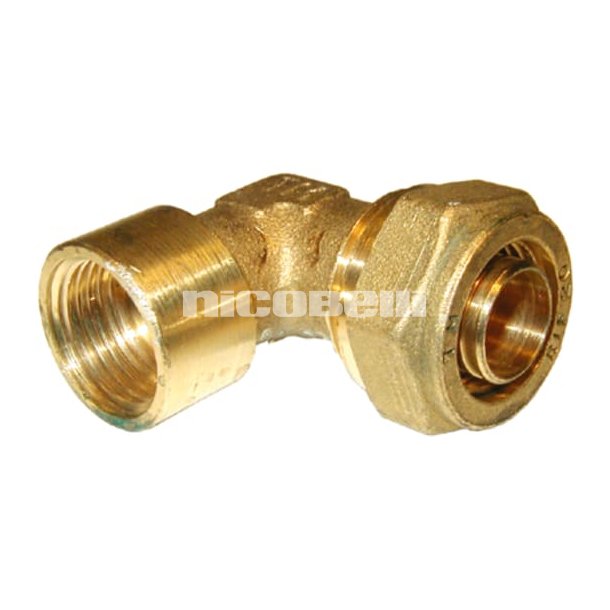 3/4" x 18 mm Pex vinkel muffe