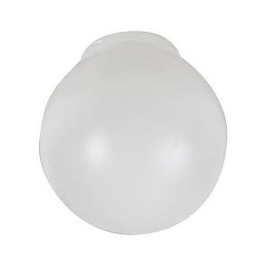 Plastkuppel Opal 150 mm, 84,5 mm Gevind