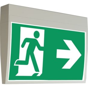 Flugtvejsarmatur DS-6, inklusiv piktogram, v�g-/loft montage