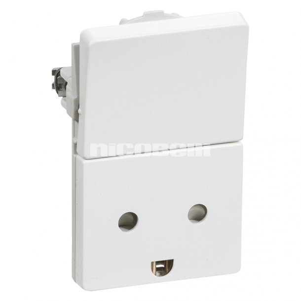 Fuga stikkontakt 1.5M M/J i hvid