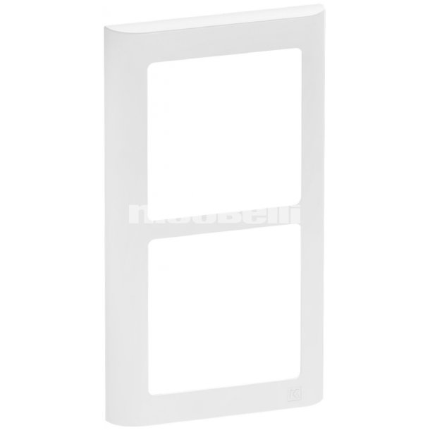 Fuga designramme 63 Soft 2x1M lodret hvid