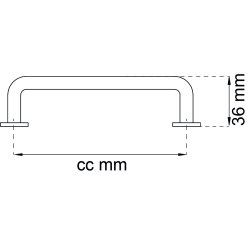 M�belgreb Krom c/c 96 - 2 STK