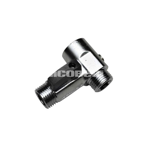 1/2" mellemstykke ,med afsprring og kontra 1/2" M/N