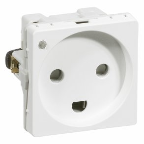 Fuga stikd�se 1M M/J +LP hvid 