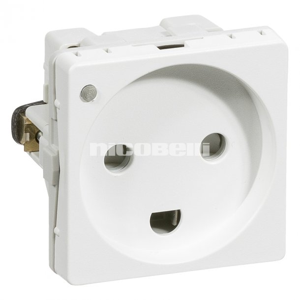 Fuga stikd�se 1M M/J +LP hvid 