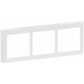 Fuga designramme 63 Soft 3x1M vandret hvid   