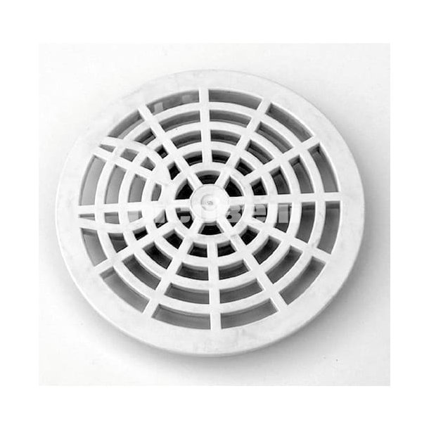 150 mm rund rist hvid