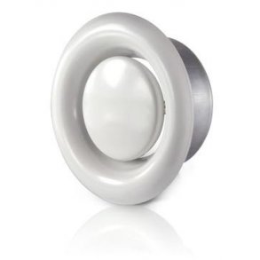 Udsugningsventil KU100mm m/ramme