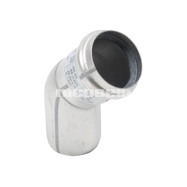 � 50 mm x 45� B�jning rustfri AISI304/EN1.4301 Bl�cher