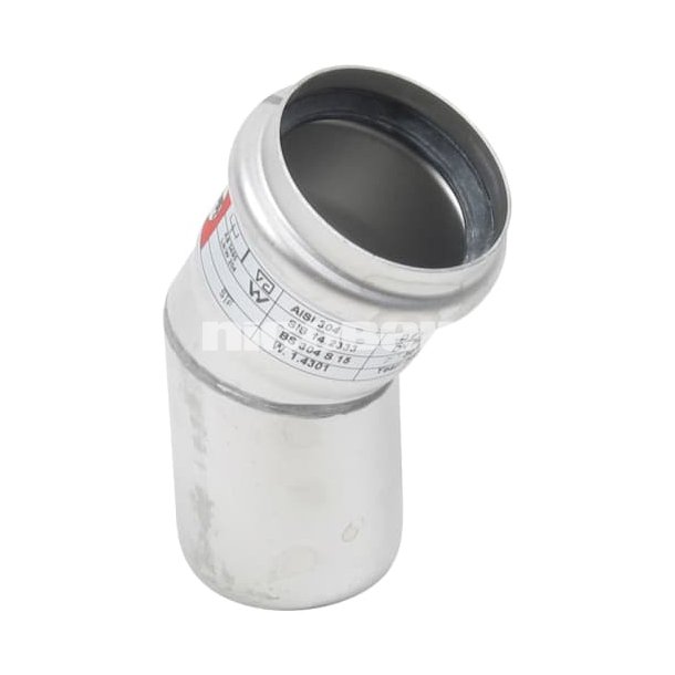 � 50 mm x 30� B�jning rustfri AISI304/EN1.4301 Bl�cher