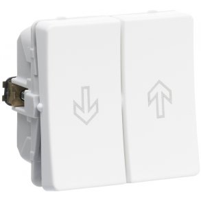 Fuga afbryder jalousi 16AX 250V hvid   