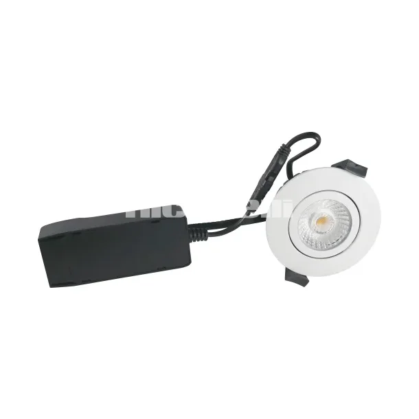 Downlight Low Profile ECO LED 6W 440 lumen, 3000K, rund, mat hvid