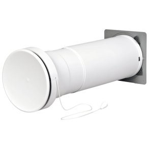 Teleskopventil �105 mm, 260/400 mm, gr�/hvid, type 450 DB