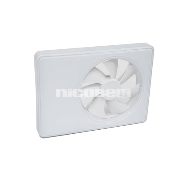 Duka smart fan ventilator fugt/tidsstyret, 100/125 mm, hvid