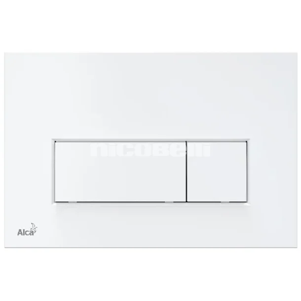 Alca Plast trykknap hvid