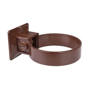 75 mm Plastmo brun plast r�rholder 2 stk.