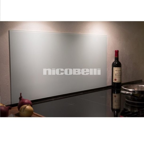St�nkplade glas hvid firkantet 30x60 cm