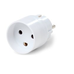 Hybridstikprop adapter Schuko/DK jord