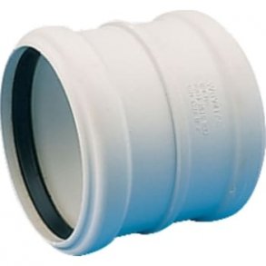 PP dobbelt muffe hvid, flere varianter