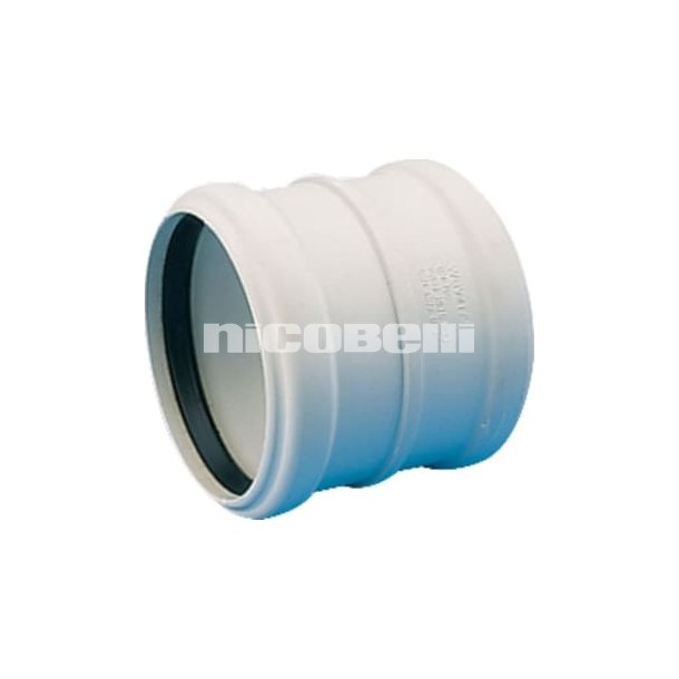 PP dobbelt muffe hvid, flere varianter