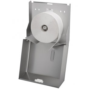 Toiletpapir holder til jumbo rulle i rustfri st�l