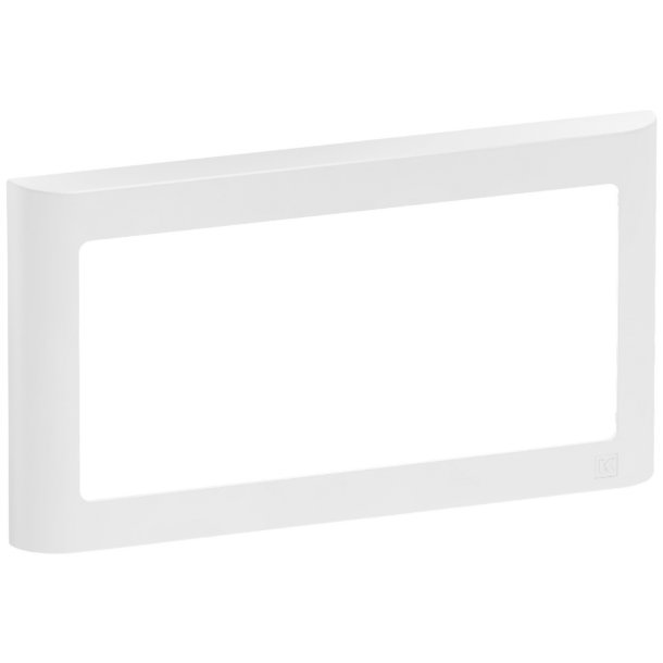 Fuga designramme 63 Soft 1x2M indsats vandret hvid   