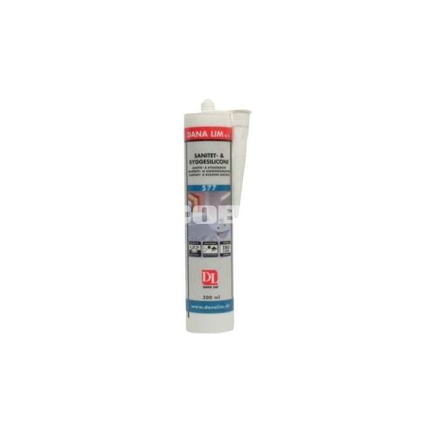 Sanitet- &amp; Byggesilicone 577, transparent 300 ml