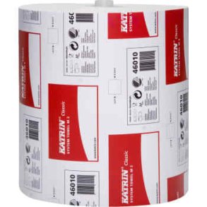  Katrin hndklderulle, Classic, hvid, 2-lags