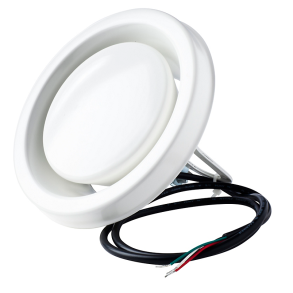 KSO �=125 udsugningsventil m/24V motor og indbygget hygrostat, (m/ramme)