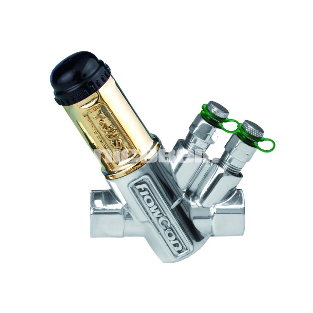 Flowcon AB INOX med T-Just cirkulationsventil med mlenipler
