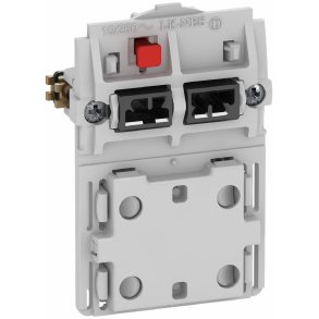 Fuga stikkontakt U/J dobbel med afbryder uden afd�kning