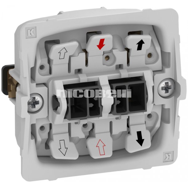 Fuga afbryder dobbelt korrespondance 16AX 250V uden afdkning