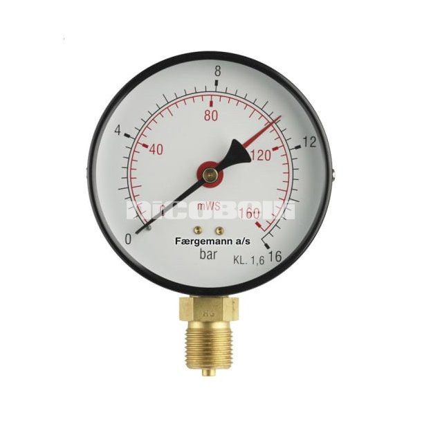 1/2" x 80 mm Manometer 4 bar