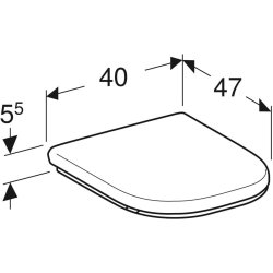 GEBERIT toiletsde Antibakteriel m/lg duroplast white
